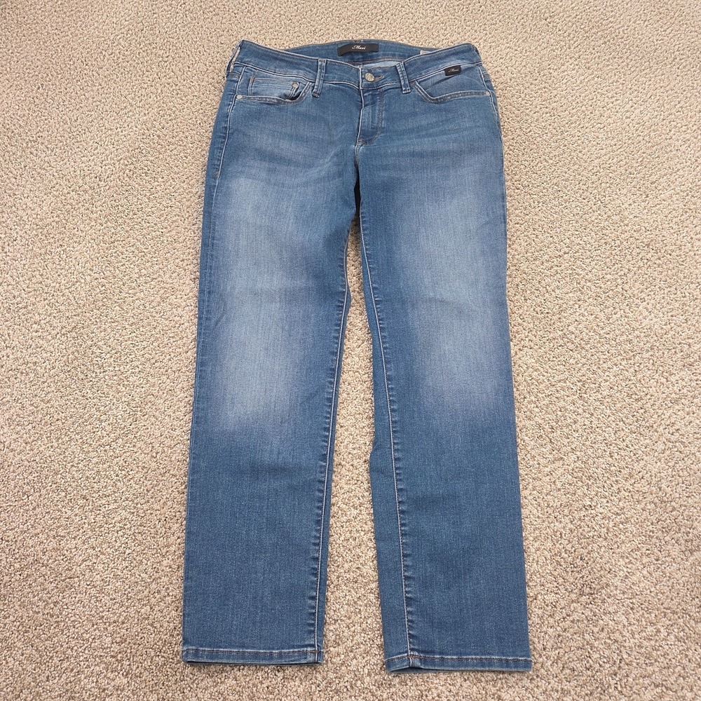 Mavi Jeans Womens Petite 31x26 Blue Emma Slim Boyfriend Mid Rise Cotton Stretch